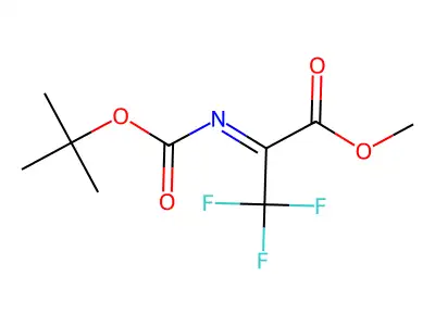 2-(tert-Butoxycarbonylimino)-3,3,3-trifluoropropanoic acid methyl ester structure