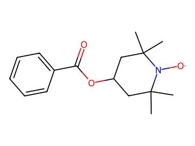 1-Hydroxy-4-benzoyloxy-2,2,6,6-tetramethylpiperidine structure