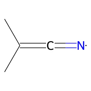 2-Cyano-2-propyl radical structure