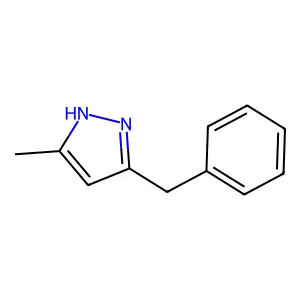 3-Methyl-5-(phenylmethyl)-1H-pyrazole structure