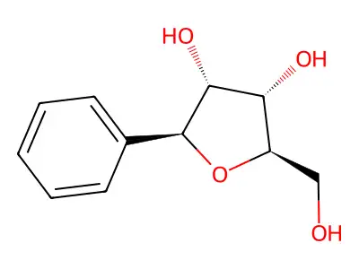 D-Ribitol, 1,4-anhydro-1-C-phenyl-, (1S)- structure
