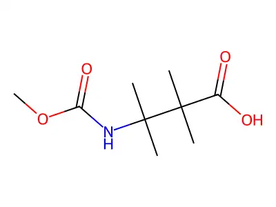 3-(Methoxycarbonylamino)-2,2,3-trimethylbutanoic acid structure