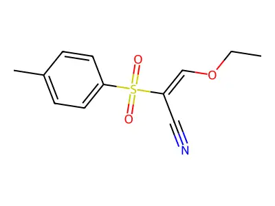 2-Propenenitrile, 3-ethoxy-2-[(4-methylphenyl)sulfonyl]- structure