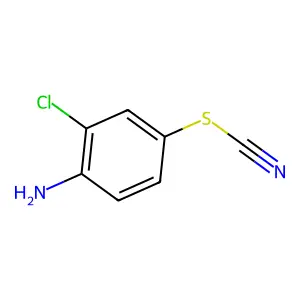 ((4-Amino-3-chlorophenyl)sulfanyl)formonitrile structure