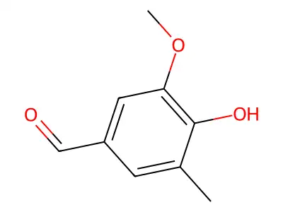 4-Hydroxy-3-methoxy-5-methylbenzaldehyde structure