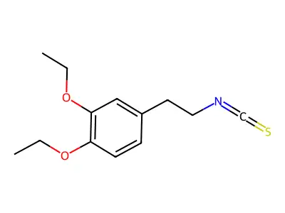 1,2-Diethoxy-4-(2-isothiocyanatoethyl)benzene structure