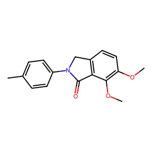 6,7-dimethoxy-2-(4-methylphenyl)-3H-isoindol-1-one structure