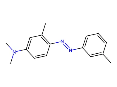 2,3'-Dimethyl-4-(dimethylamino)azobenzene structure