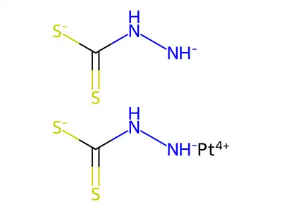 bis(N-azanidylcarbamodithioate);platinum(4+) structure