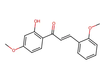 1-(2-Hydroxy-4-methoxyphenyl)-3-(2-methoxyphenyl)prop-2-en-1-one structure
