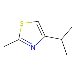 2-Methyl-4-(1-methylethyl)thiazole structure