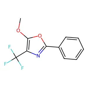5-Methoxy-2-phenyl-4-(trifluoromethyl)-1,3-oxazole structure