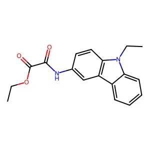 ethyl [(9-ethyl-9H-carbazol-3-yl)amino](oxo)acetate structure