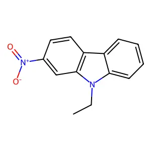 2-Nitro-9-ethylcarbazole structure