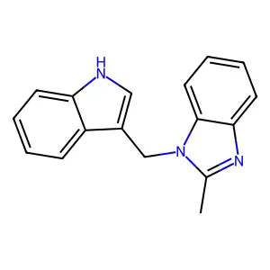 Benzimidazole, 1-(indol-3-ylmethyl)-2-methyl- structure