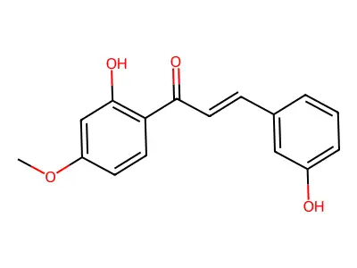 trans-2',3-Dihydroxy-4'-methoxychalcone structure