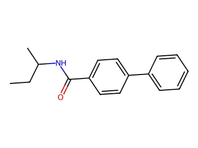 N-butan-2-yl-4-phenylbenzamide structure