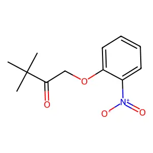 3,3-Dimethyl-1-(2-nitrophenoxy)-2-butanone structure