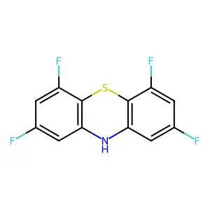 2,4,6,8-tetrafluoro-10H-phenothiazine structure