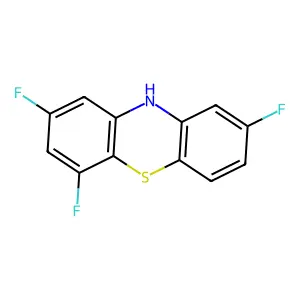 2,4,8-trifluoro-10H-phenothiazine structure