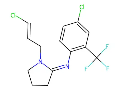 C14H13Cl2F3N2 structure