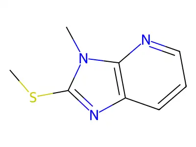 3-Methyl-2-methylsulfanylimidazo[4,5-b]pyridine structure