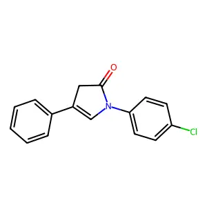 1-(4-chlorophenyl)-4-phenyl-3H-pyrrol-2-one structure