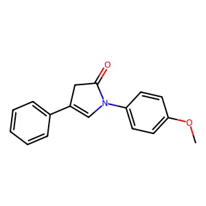 1-(4-methoxyphenyl)-4-phenyl-3H-pyrrol-2-one structure