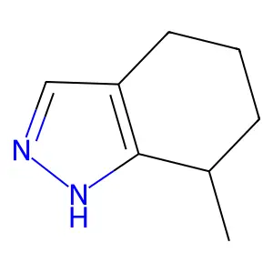 7-Methyl-4,5,6,7-tetrahydro-1H-indazole structure