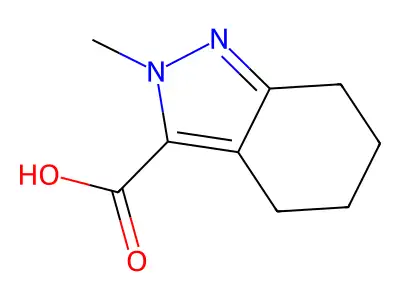 2-Methyl-4,5,6,7-tetrahydro-2H-indazole-3-carboxylic acid structure