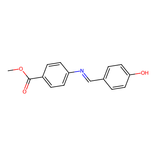 Methyl 4-(4-hydroxybenzylideneamino)benzoate structure