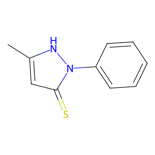 3-methyl-1-phenyl-1H-pyrazole-5-thiol structure