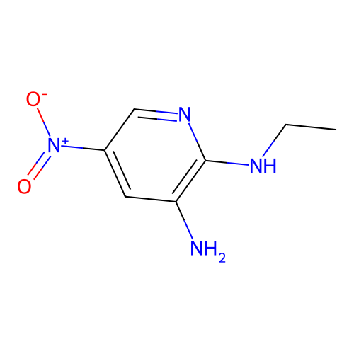 2-Ethylamino-3-amino-5-nitropyridin structure