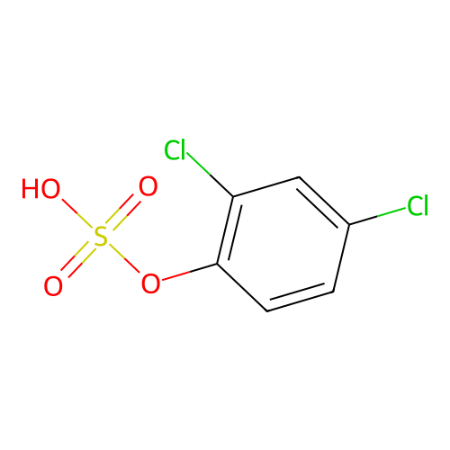 2,4-Dichlorophenyl sulfate structure
