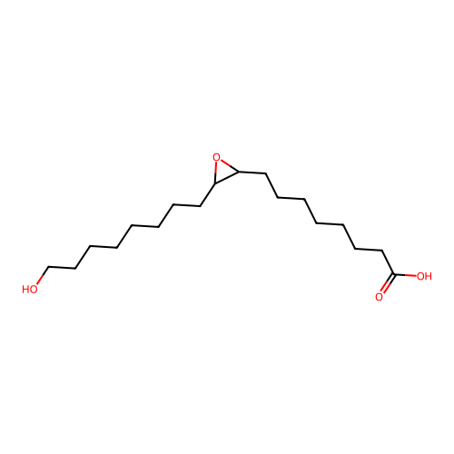 9,10-Epoxy-18-hydroxyoctadecanoic acid structure