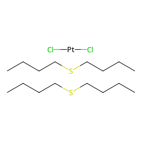Bis(1-butylsulfanylbutane);dichloroplatinum structure