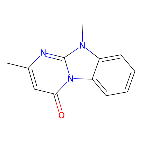 2,10-Dimethylpyrimido[1,2-a]benzimidazol-4-one structure