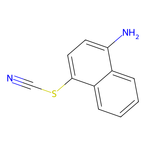 4-Amino-1-naphthyl thiocyanate structure