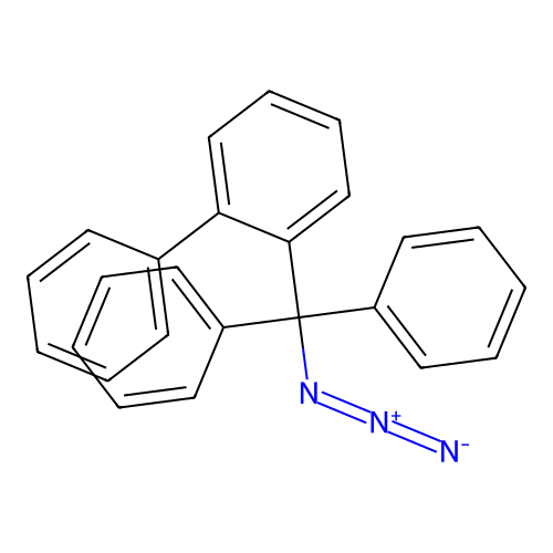 Methane, azido-2-biphenylyldiphenyl- structure