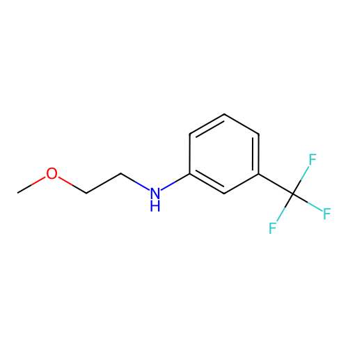 N-(2-methoxyethyl)-3-(trifluoromethyl)aniline structure