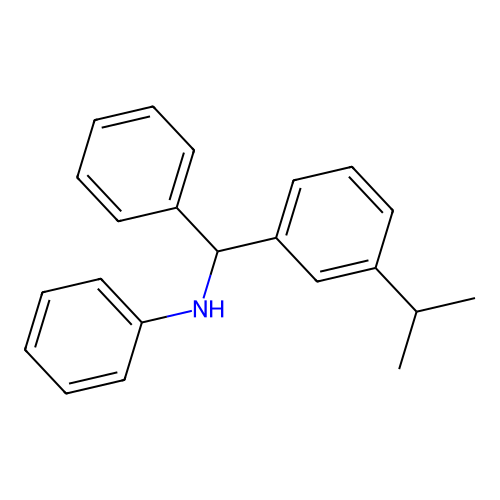 Benzenemethanamine, 3-(1-methylethyl)-N,alpha-diphenyl- structure