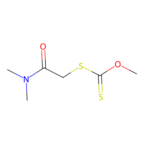 Carbonodithioic acid, S-(2-(dimethylamino)-2-oxoethyl) O-methyl ester structure