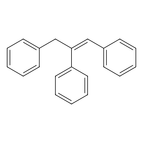 [(Z)-1,3-diphenylprop-1-en-2-yl]benzene structure
