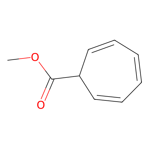 Methyl cycloheptatriene-7-carboxylate structure