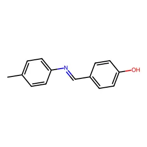4-{(E)-[(4-methylphenyl)imino]methyl}phenol structure