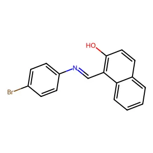 1-(4-Bromophenyliminomethyl)-2-naphthol structure