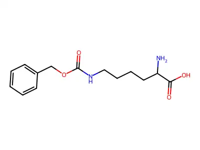 epsilon-(Benzyloxycarbonyl)-L-lysine structure
