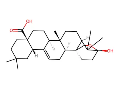 马缨丹酸 structure