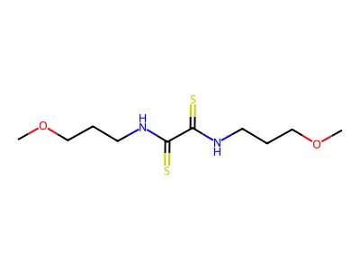 Oxamide, N,N'-bis(3-methoxypropyl)dithio- structure