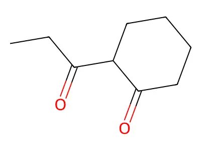 2-Propanoylcyclohexan-1-one structure